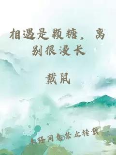 相遇是颗糖,离别很漫长